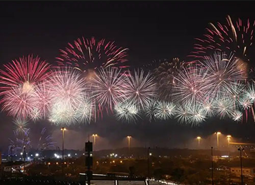 香格里拉市焰火晚会